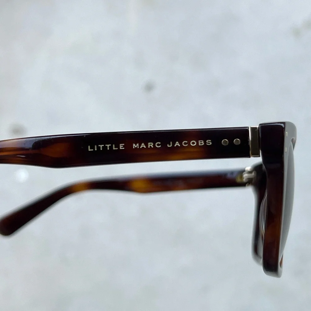 Little Marc Jacobs Tortoise Brown Square Sunglasses Kids’ Unisex